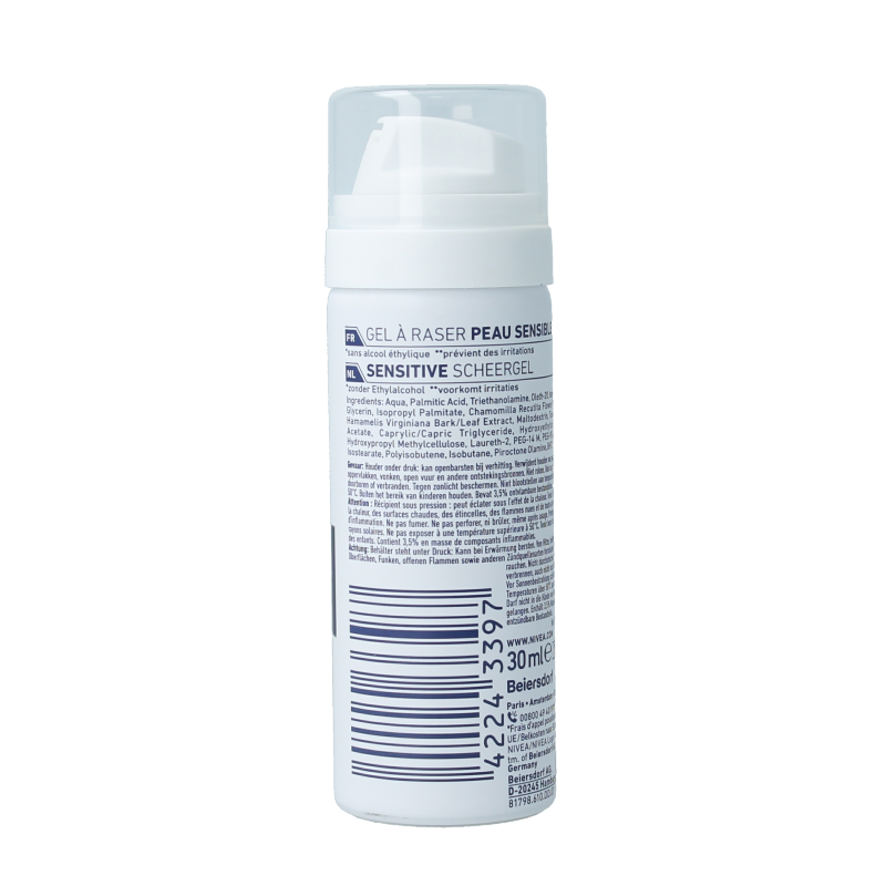 Nivea Men sensitive scheergel mini 30 Milliliter