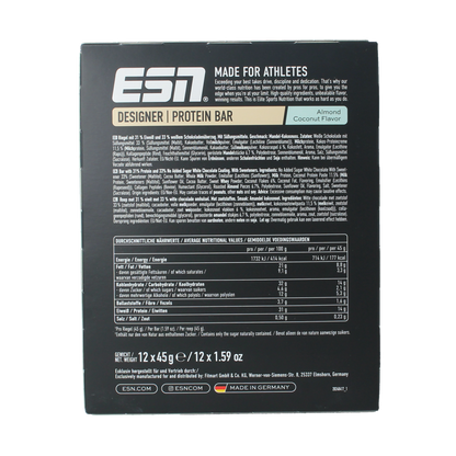 ESN Almond coconut bar 45g 12.00 Stuks