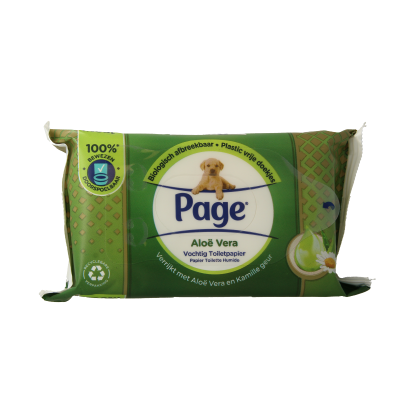 Page Vochtig toiletpapier aloe vera navulling 38 Stuks