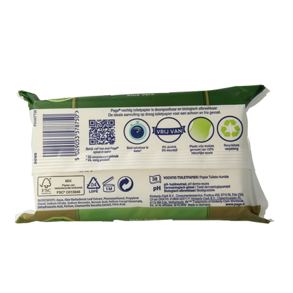 Page Vochtig toiletpapier aloe vera navulling 38 Stuks