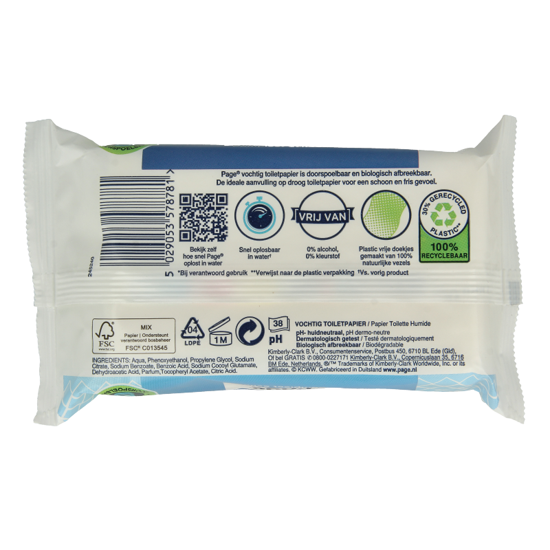 Page Vochtig toiletpapier navulling 38 Stuks