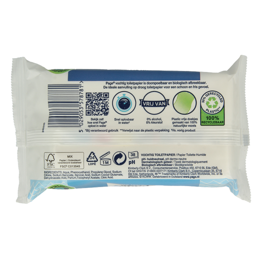 Page Vochtig toiletpapier navulling 38 Stuks