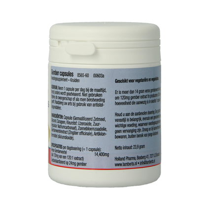 Lamberts Gember (ginger) 60 Vegetarische capsules