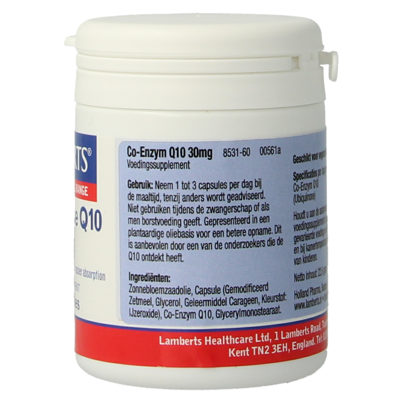 Lamberts Co enzym Q10 30mg 60 Vegetarische capsules