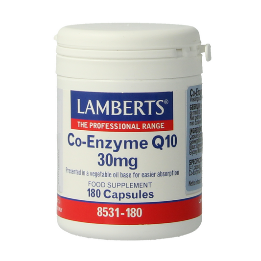 Lamberts Co enzym Q10 30mg 180 Vegetarische capsules