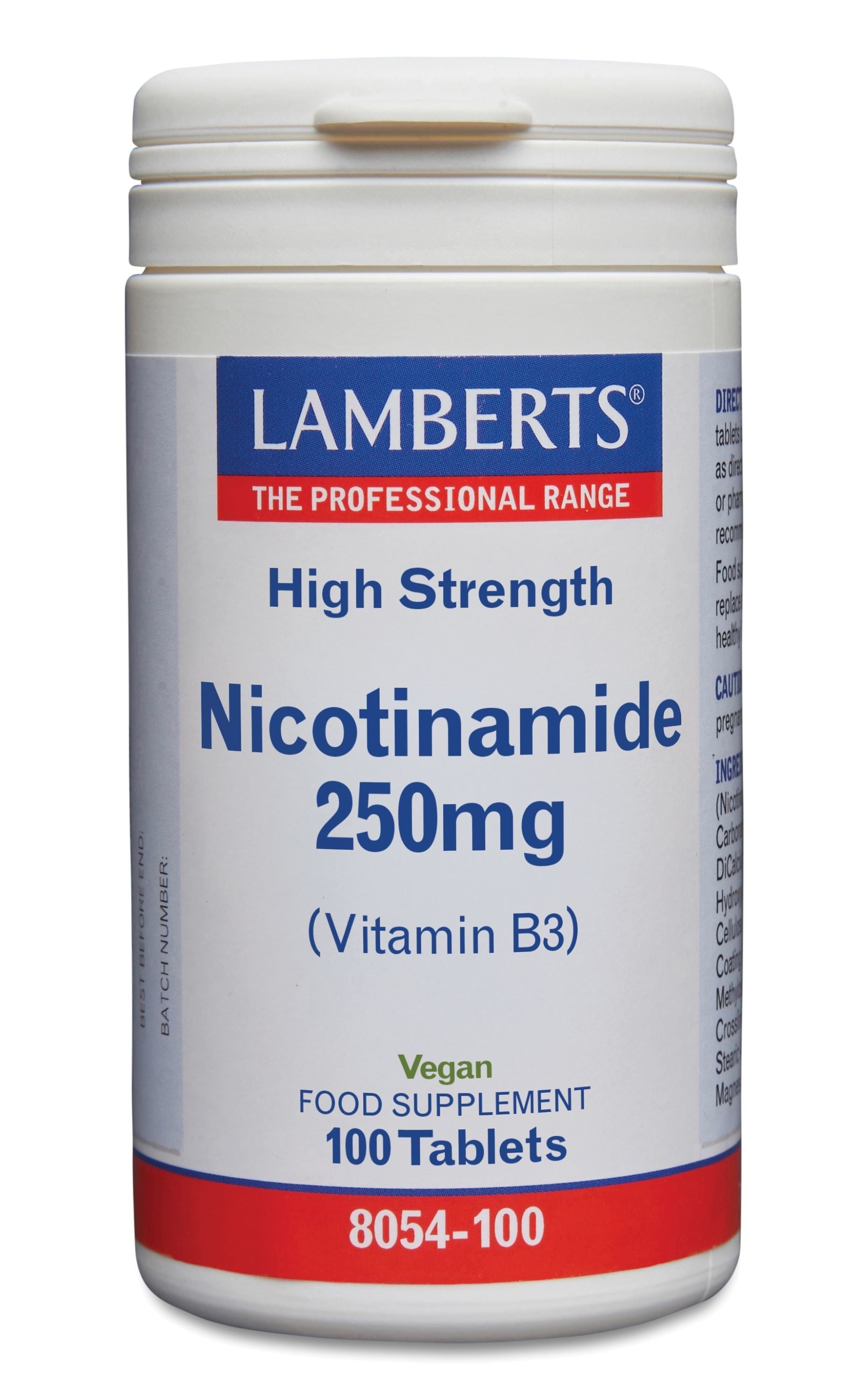 Lamberts Vitamine B3 250mg (nicotinamide) 100 Tabletten