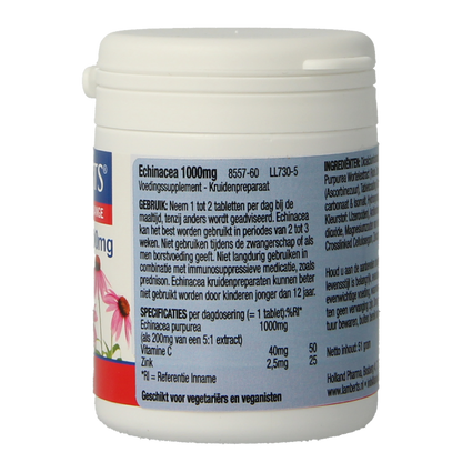 Lamberts Echinacea 1000mg met zink en vitamine C 60 Tabletten