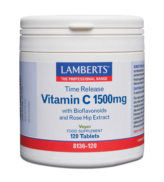 Lamberts Vitamine C 1500 Time release & bioflavonoiden 120 Tabletten