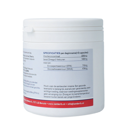 Lamberts Pure visolie 1100mg omega 3 120 Capsules