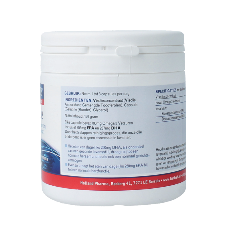Lamberts Pure visolie 1100mg omega 3 120 Capsules