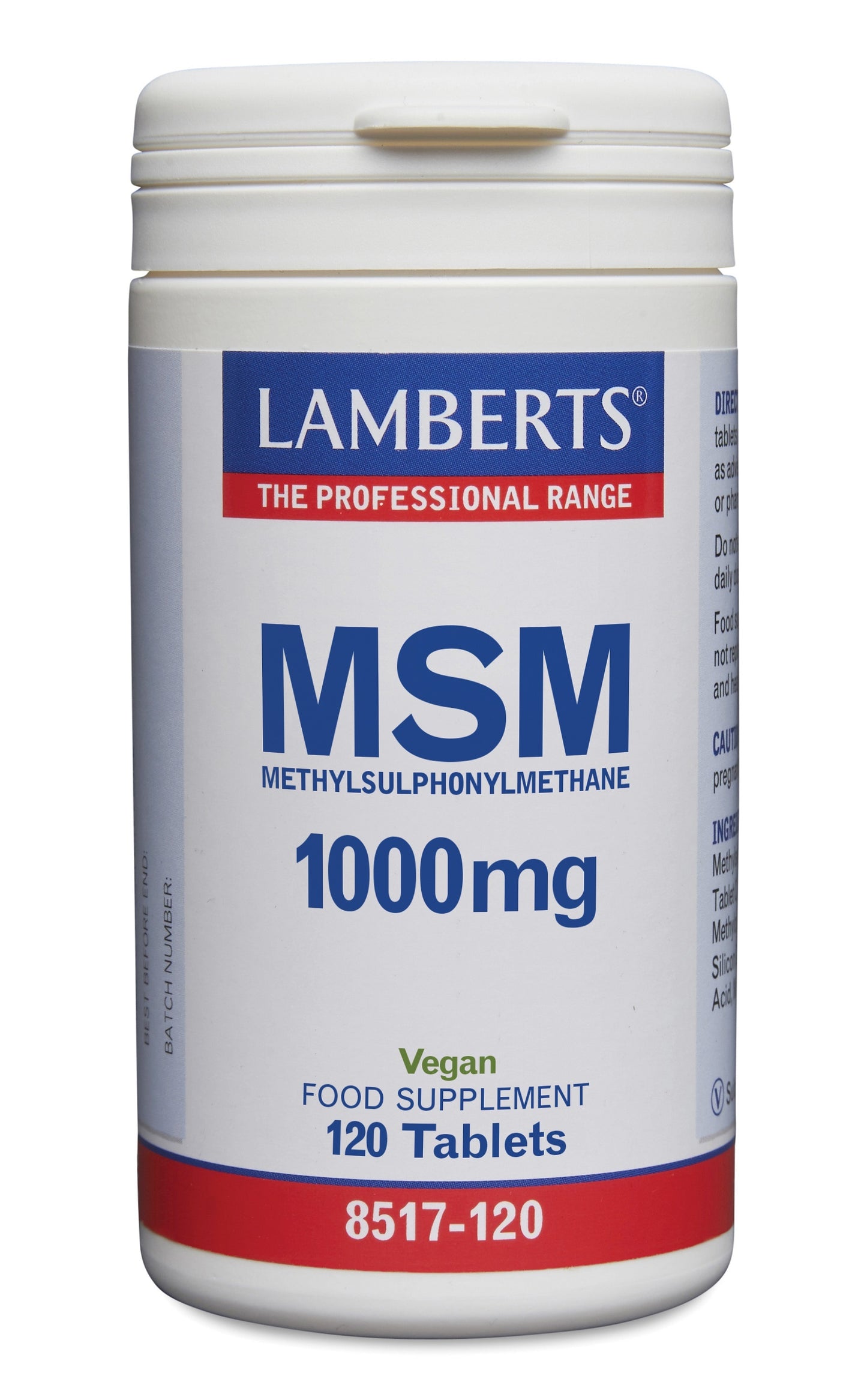Lamberts MSM 1000mg 120 Tabletten