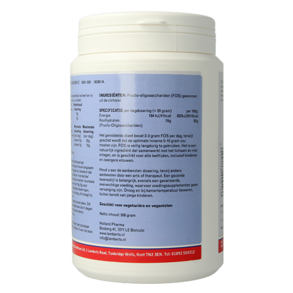 Lamberts FOS (voorheen Eliminex) 500 Gram