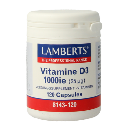 Lamberts Vitamine D3 1000IE/25mcg 120 Capsules