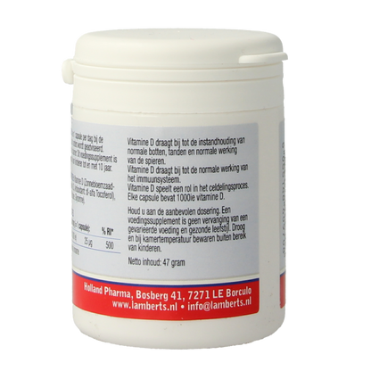 Lamberts Vitamine D3 1000IE/25mcg 120 Capsules