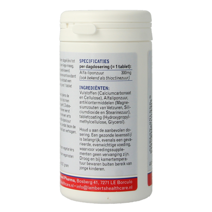 Lamberts Alfa liponzuur 300mg 90 Tabletten