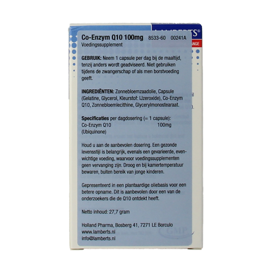 Lamberts Co enzym Q10 100mg 60 Capsules
