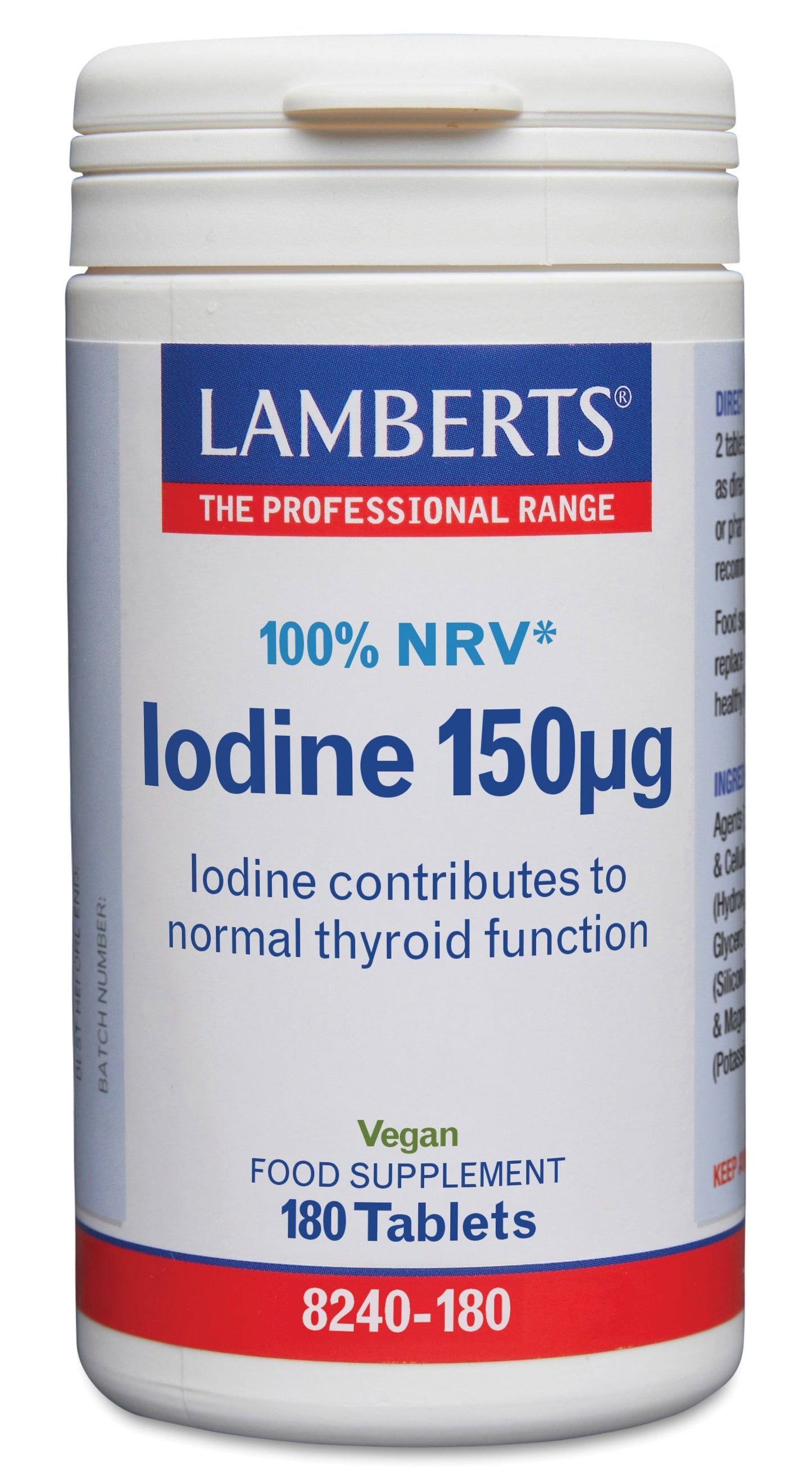 Lamberts Jodium 150mcg (iodine) 180 Tabletten