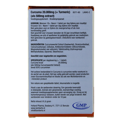 Lamberts Curcuma 20.000mg (turmeric) 60 Tabletten