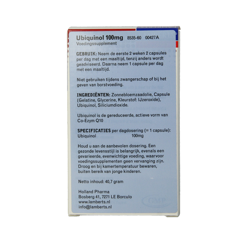 Lamberts Co enzym Q10 100mg (Ubiquinol) 60 Capsules