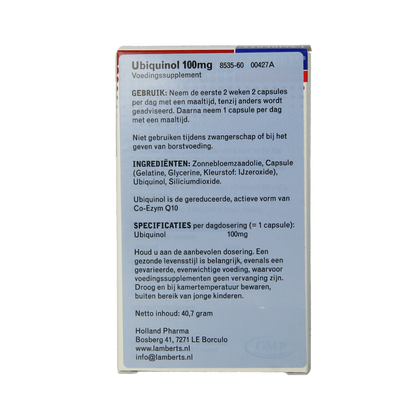 Lamberts Co enzym Q10 100mg (Ubiquinol) 60 Capsules