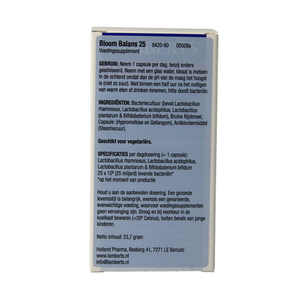 Lamberts Bioom balans 25 60 Capsules