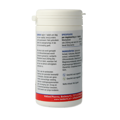 Lamberts Mariadistel 200mg silymarin 90 Tabletten