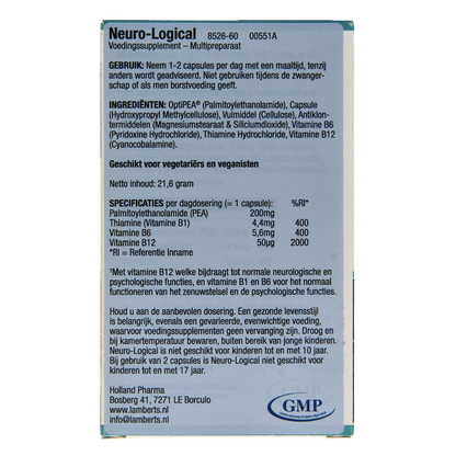 Lamberts Neuro-logical (PEA) 60 Capsules