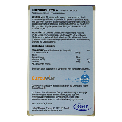 Lamberts Curcumine ultra+ 60 Capsules