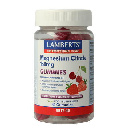 Lamberts Magnesium citraat gummies 40 Gummies