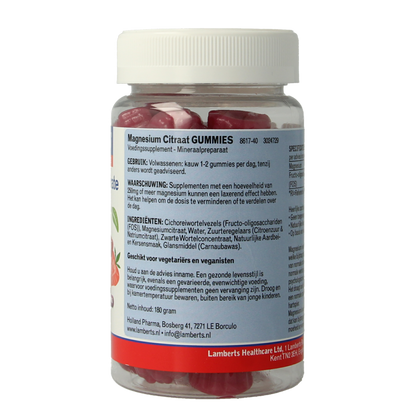 Lamberts Magnesium citraat gummies 40 Gummies