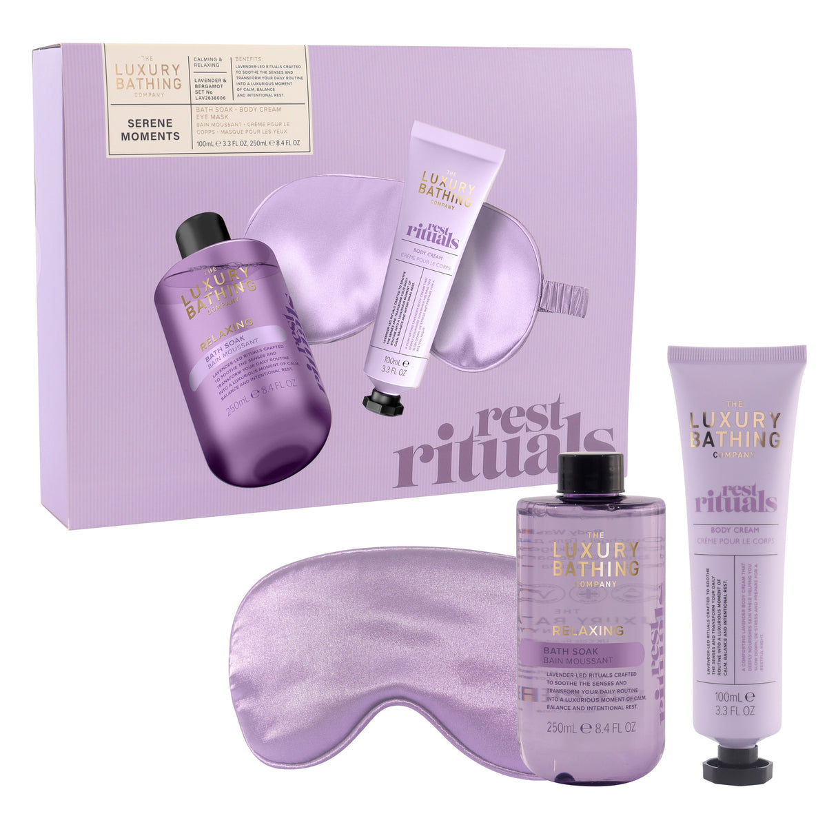 The Luxury Bathing Co Lavender - Serene Moments 1.00 Set