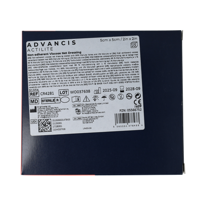 Advancis Actilite Manuka Non Adh. 5x5cm BOX10 pcs 10.00 Stuks