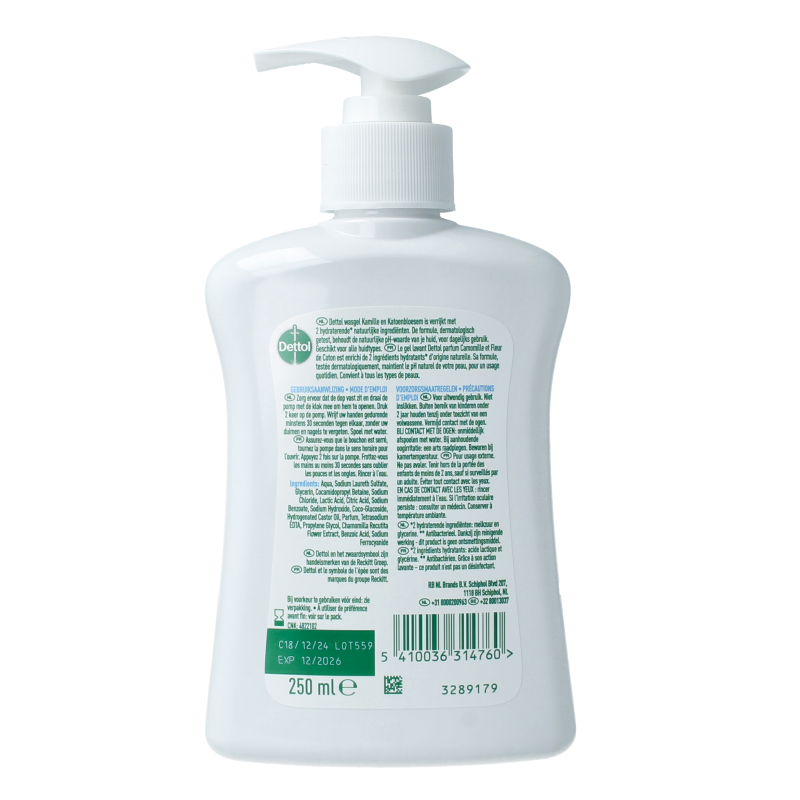Dettol Handzeep extra care chamomile 250 Milliliter