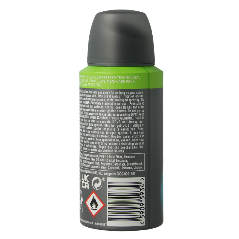 Dove Deodorant spray men+ care clean comfort 75 Milliliter