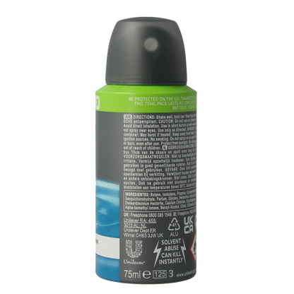 Dove Deodorant spray men+ care clean comfort 75 Milliliter