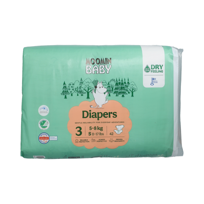 Moomin Moomin Baby luiers maat 3 42 pcs. 5-8 kg 42.00 Stuks