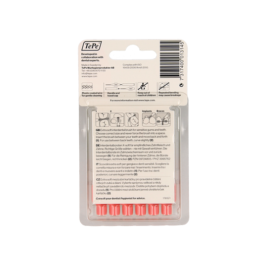TePe Interdentale rager extra soft licht rood maat 2 6 Stuks