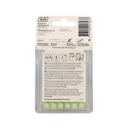 TePe Interdentale rager extra soft licht groen maat 5 6 Stuks