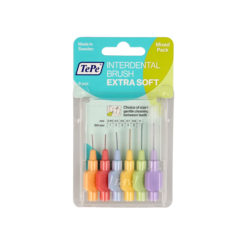 TePe Interdentale rager x-soft gemengd 6 Stuks