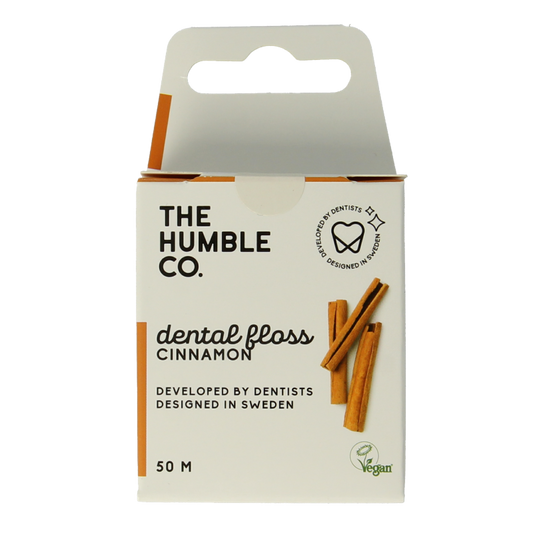 The Humble Co Dental floss cinnamon 50 meter 1 Stuks