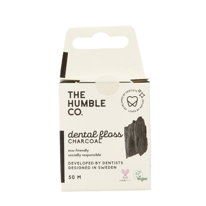 The Humble Co Dental floss charcoal 1 Stuks