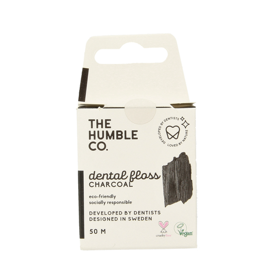 The Humble Co Dental floss charcoal 1 Stuks