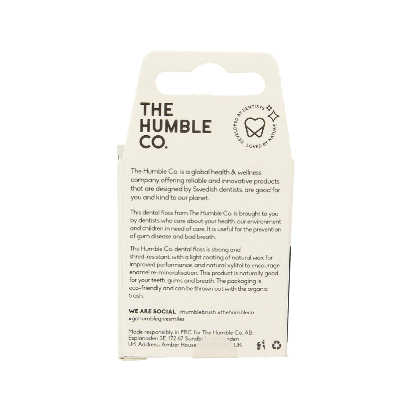 The Humble Co Dental floss charcoal 1 Stuks