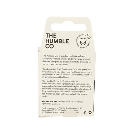 The Humble Co Dental floss charcoal 1 Stuks