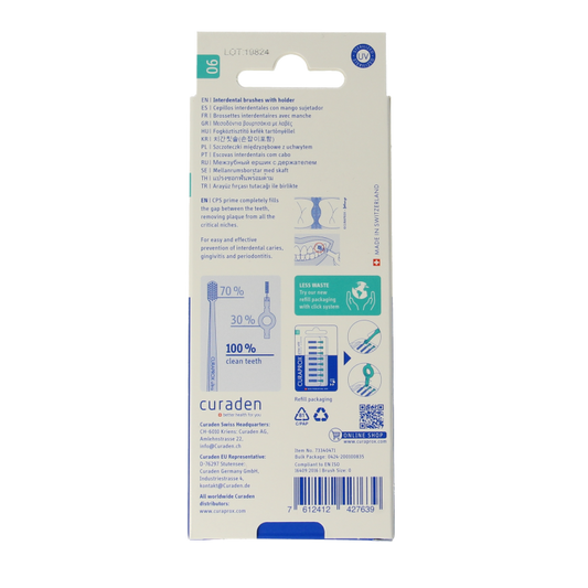 Curaprox CPS 06 prime start rager set turquoise 2.2 mm 1 Set