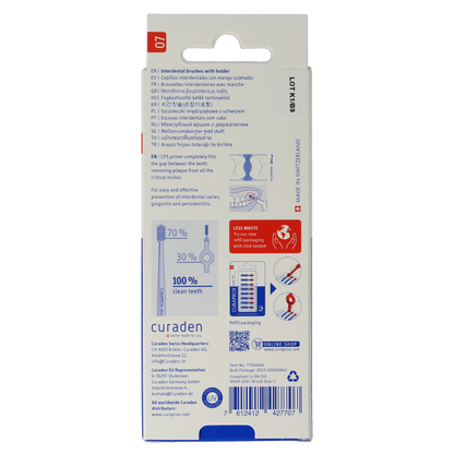 Curaprox Prime start rager 07 rood 2.5 mm 5 Stuks