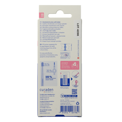 Curaprox Prime start rager 08 roze 3.2 mm 5 Stuks