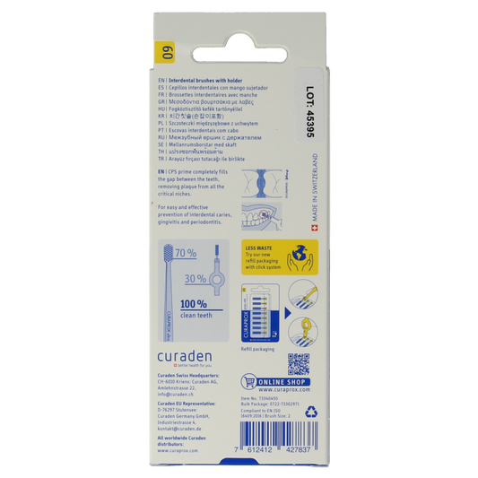 Curaprox Prime start rager 09 geel 4 mm 5 Stuks