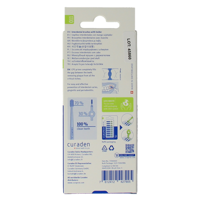 Curaprox Prime start rager 11 licht groen 5.0 mm 5 Stuks