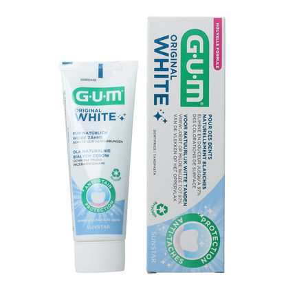 GUM Tandpasta white original 75 Milliliter